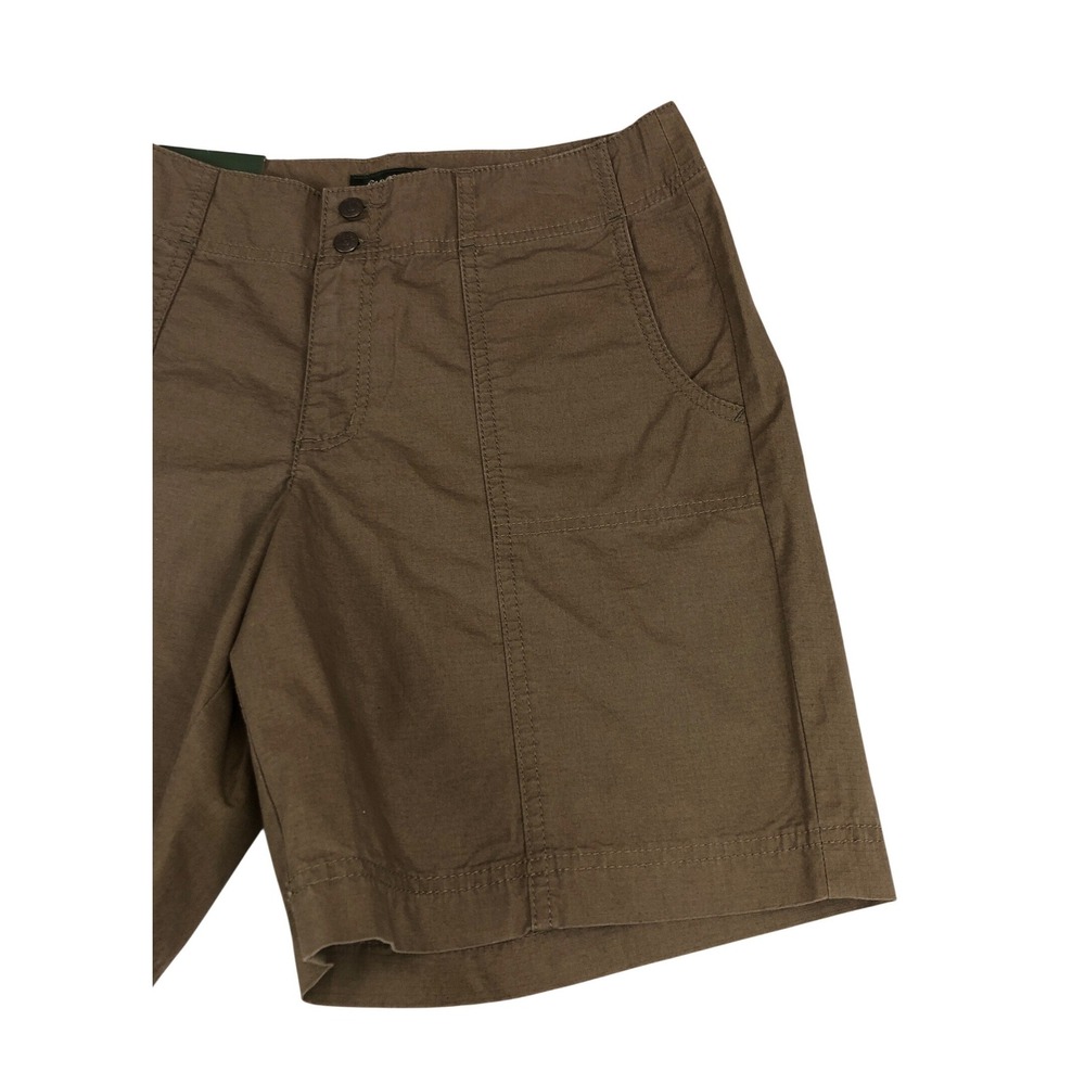 Eddie Bauer Mercer Fit Brown Ripstop Cargo Shorts Womens 4 New Outdoor Hiking - Picture 9 of 10